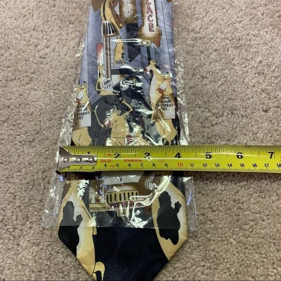 NWT Dino Romaro Men's Novelty Handmade Designer Necktie The Udder Place - Picture 8 of 8